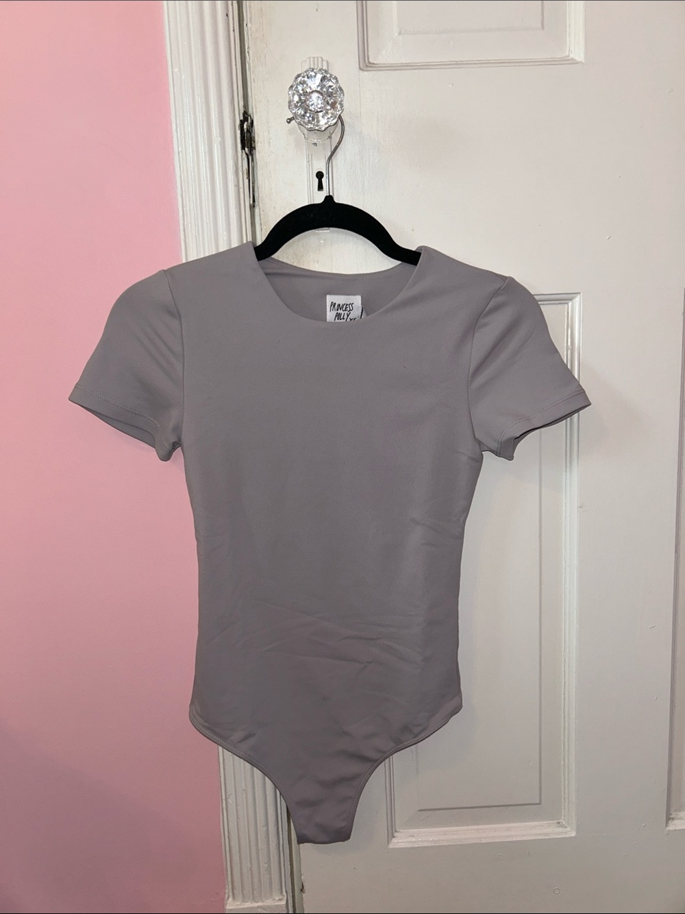 Princess Polly Gray Short Sleeve Bodysuit